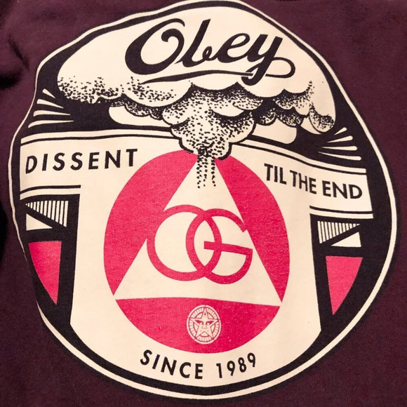 Obey  Hoodie Pullover Womens Size Small Sweatshirt - Picture 11 of 15
